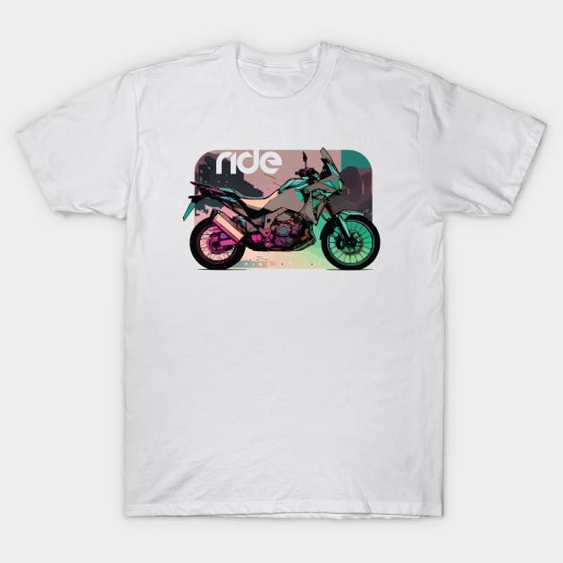 Ride africa twin adventure sports cyber T-Shirt by NighOnJoy